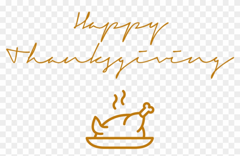 Holidays - Happy Thanksgiving Text Png Clipart #578874