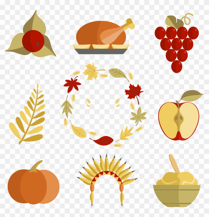 Accion De Gracias Comida Tipica Clipart #578971
