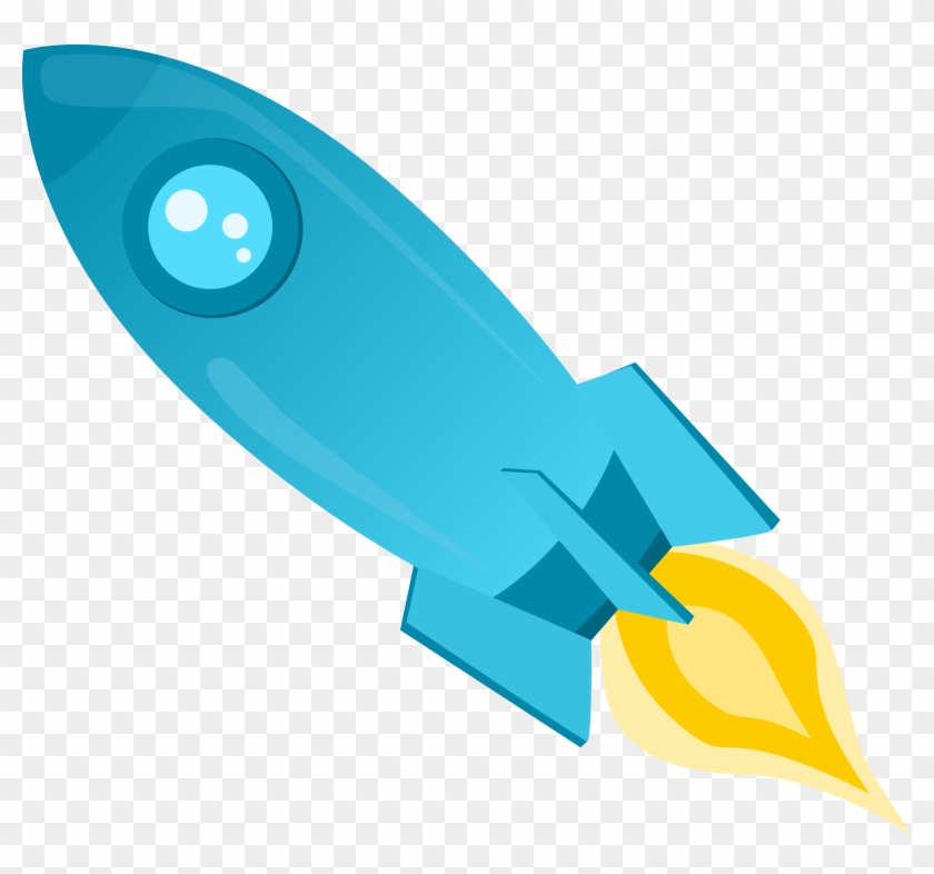 Rocket Png Image Hd - Blue Rocket Clipart Png Transparent Png