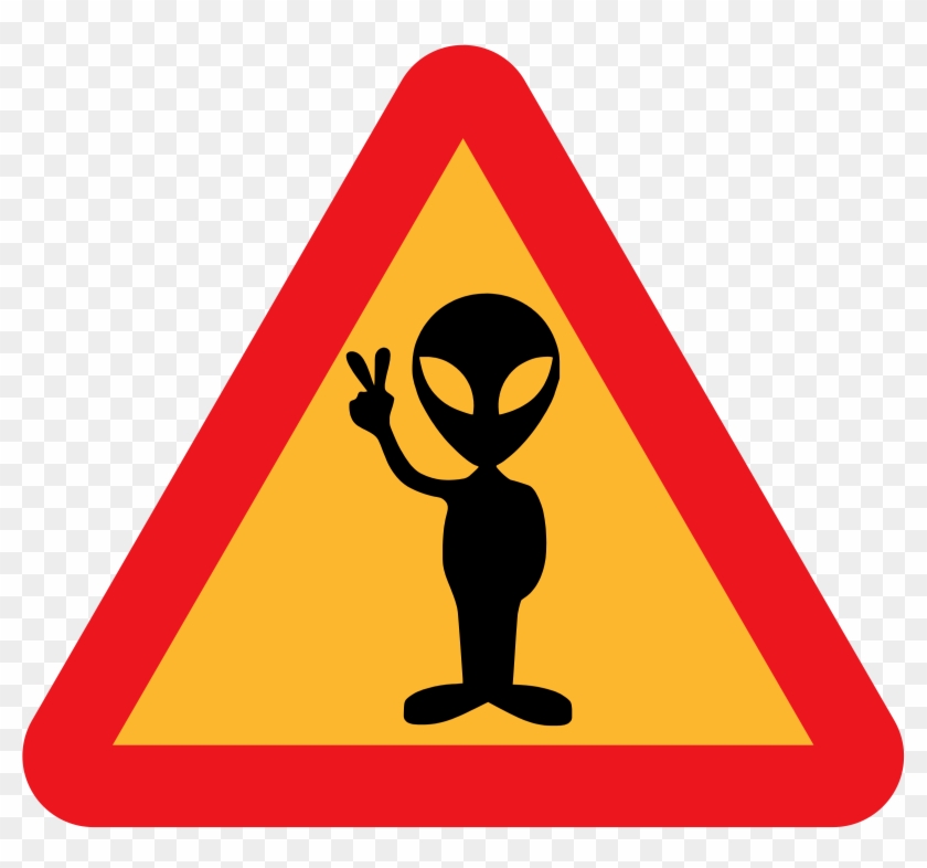 This Free Icons Png Design Of Warning For Aliens Clipart