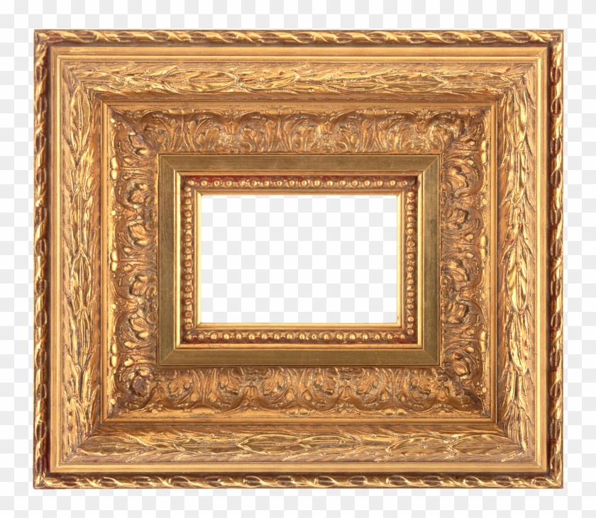 Wooden Gold Frame Clipart