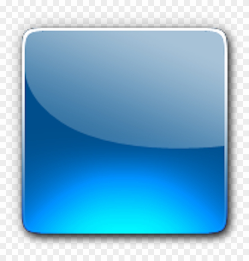 Blue Button Icon Png - Graphic Design Clipart