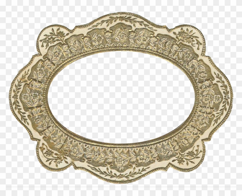 Free Vintage Gold Frame Graphic - Circle Clipart #579362