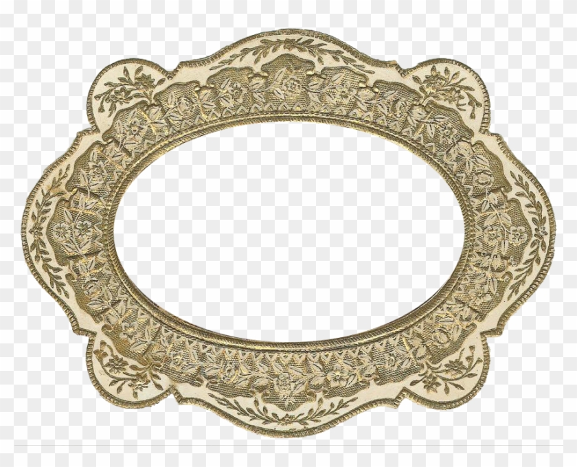 Free Vintage Gold Frame Graphic - Circle Clipart