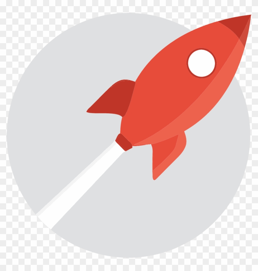 Rocket Big Grey Bg@2 - Escalation Icon Clipart #579363