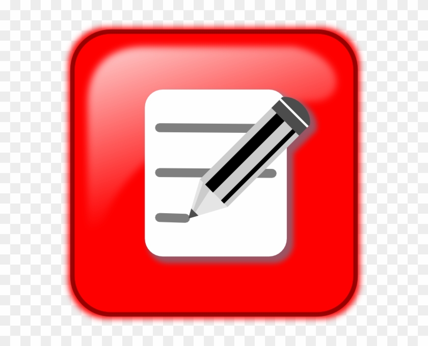 Writing Button Svg Clip Arts 600 X 600 Px - Png Download