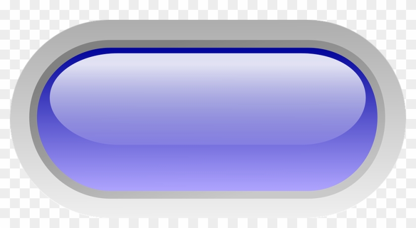 Button Png - ปุ่ม สี ฟ้า Png Clipart