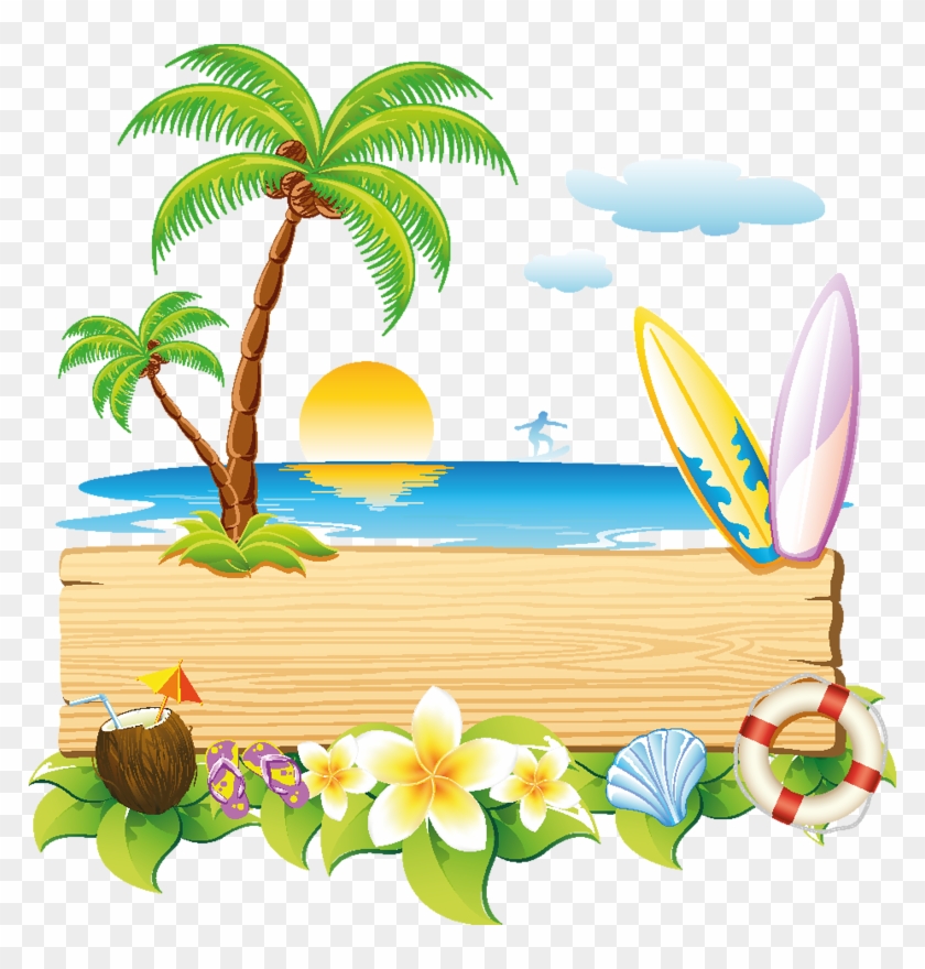 Vacation Beach Png Transparent Image - Summer Beach Clipart #579815