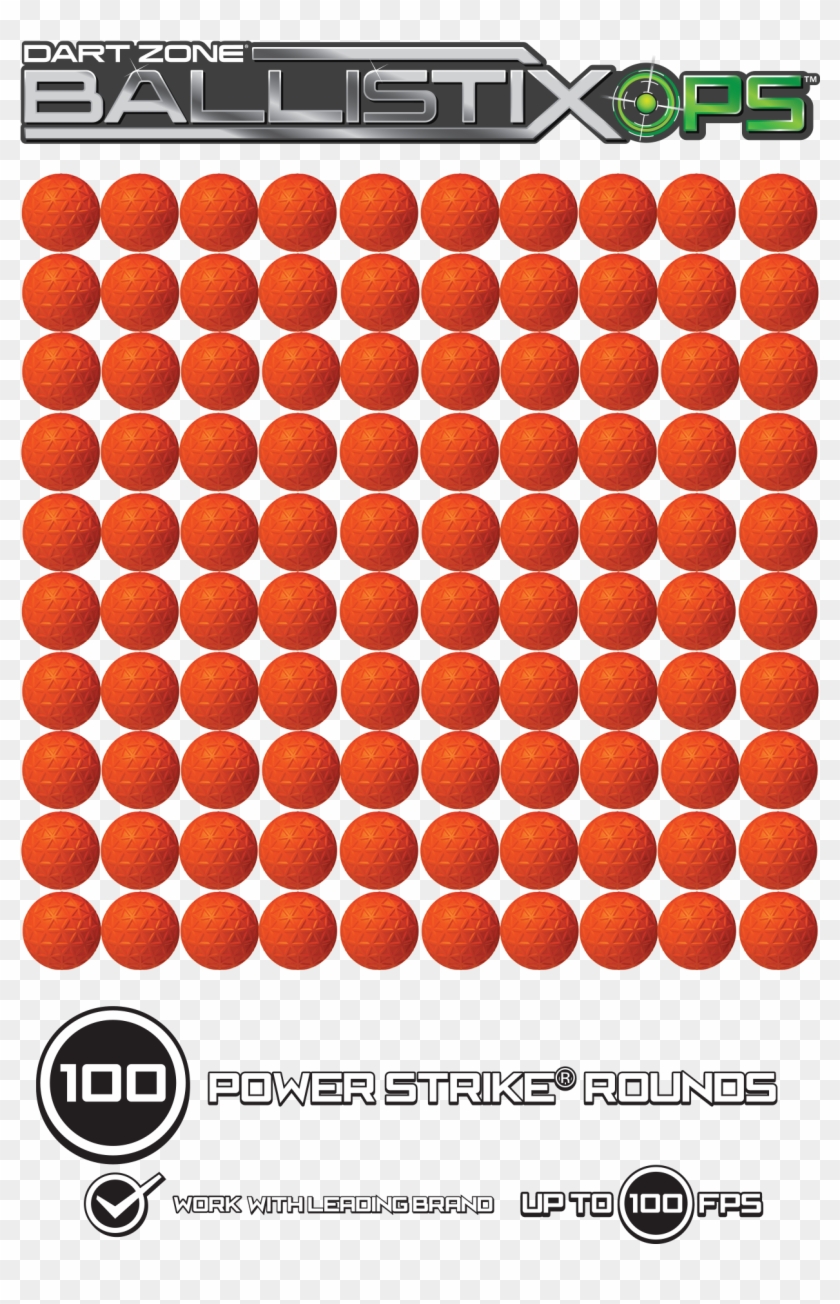 Dart Zone Ballistixops 100 Round Refill - Dart Zone Ballistix Ops Refill Clipart