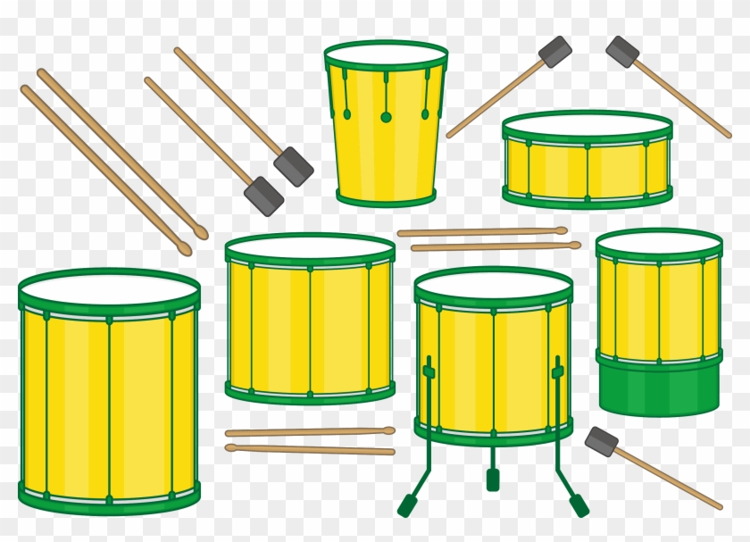 Drum Clipart Vector - De Tambor De Batucadas - Png Download
