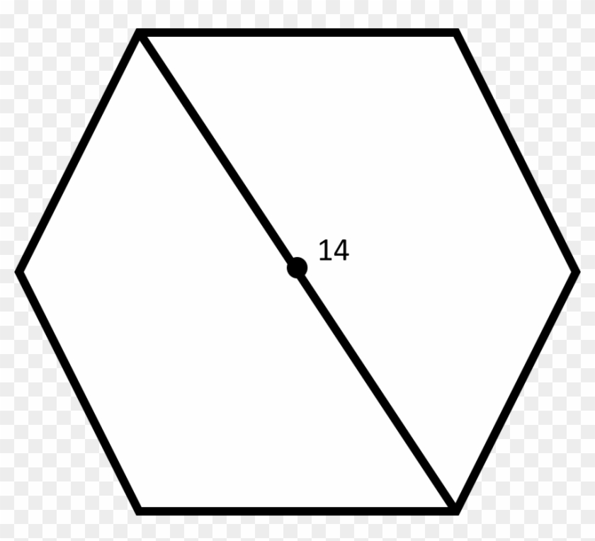 1 - Hexagon Divided Into Triangles Clipart #5700156
