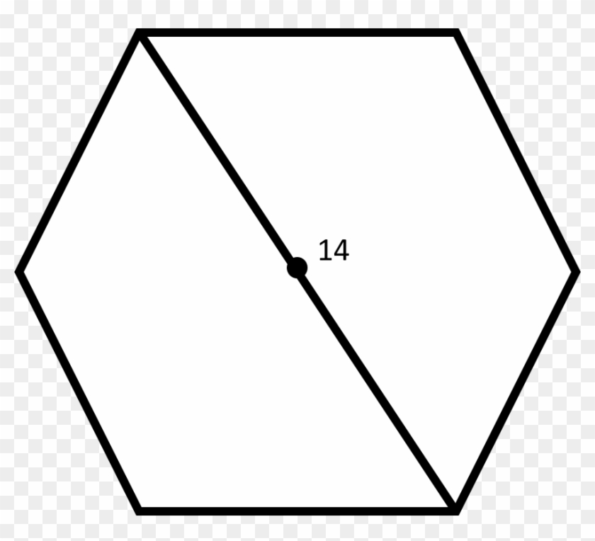 1 - Hexagon Divided Into Triangles Clipart