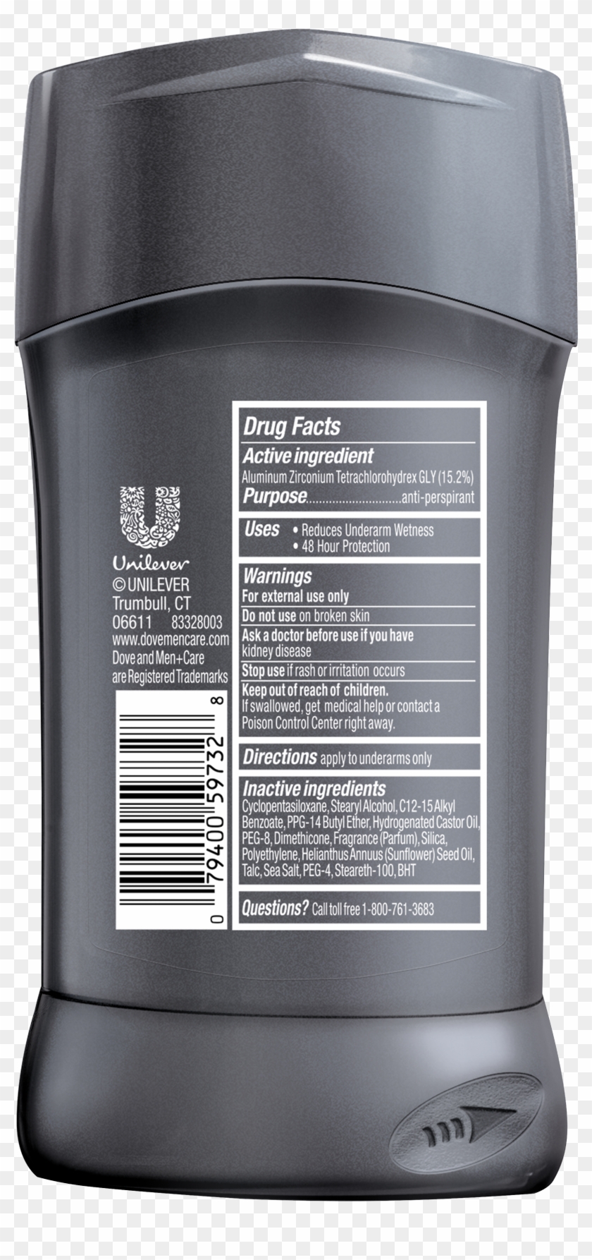 Dove Men Deodorant Ingredients Clipart #5700326