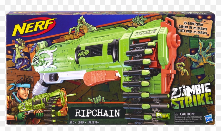 Nerf Zombie Strike Ripchain - Nerf Gun Zombie Strike Ripchain Clipart #5700544