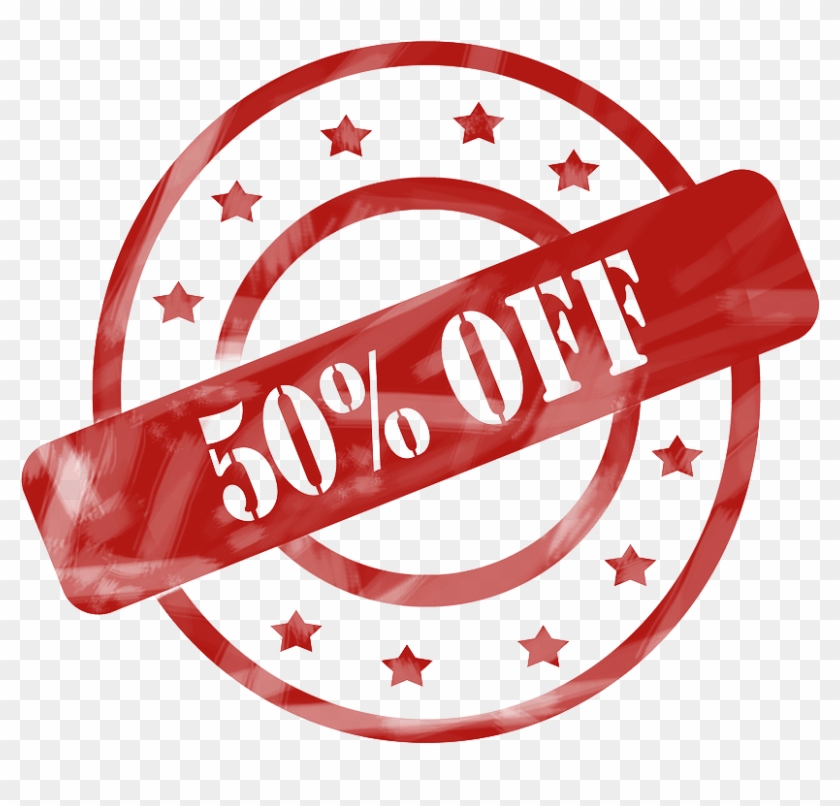 50 Off Free Picture Png - 50% Off Stamp Png Clipart