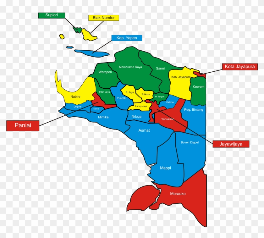 Berkas29 Kabupaten Papuapng Wikipedia Bahasa Indonesia - Kabupaten Kota Di Papua Clipart