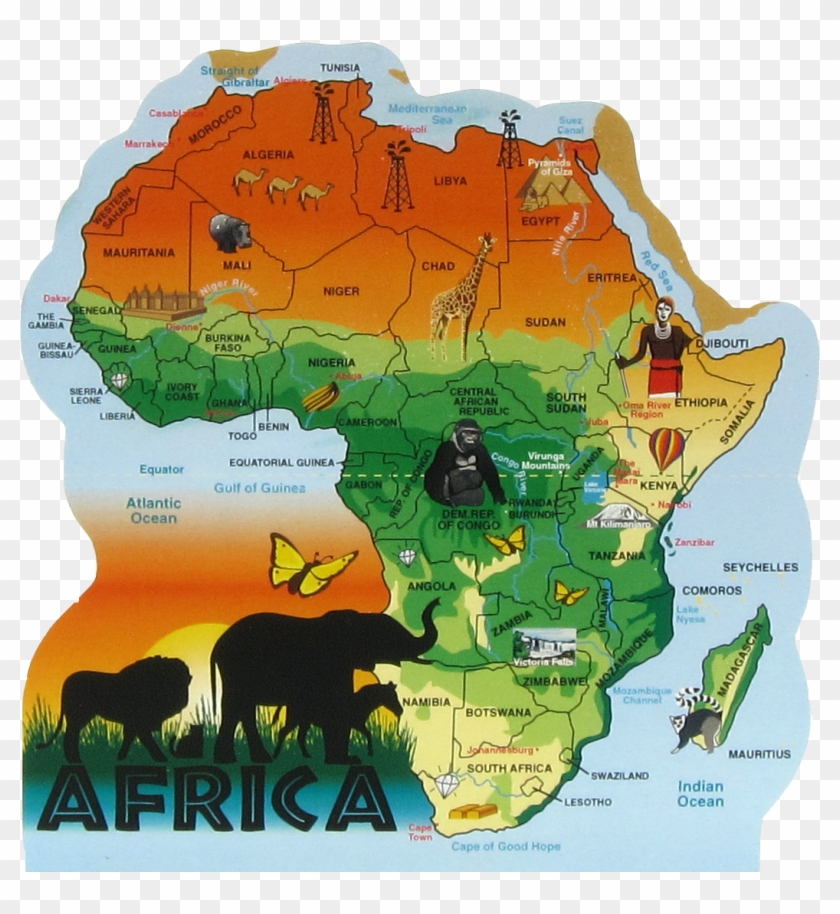 Africa Map Png Map Of Africa Safari Png Download Africa Map Clipart