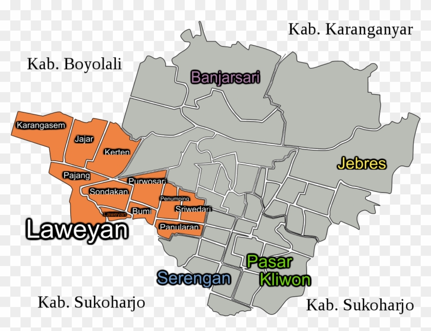 Kecamatan Di Surakarta Clipart