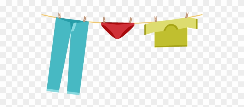 Ropa Tendida Png - Tendedero Ropa Interior Png Clipart #5701629