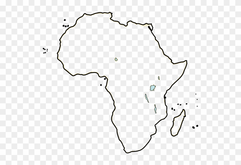Be - Blank Map Africa Lakes Clipart