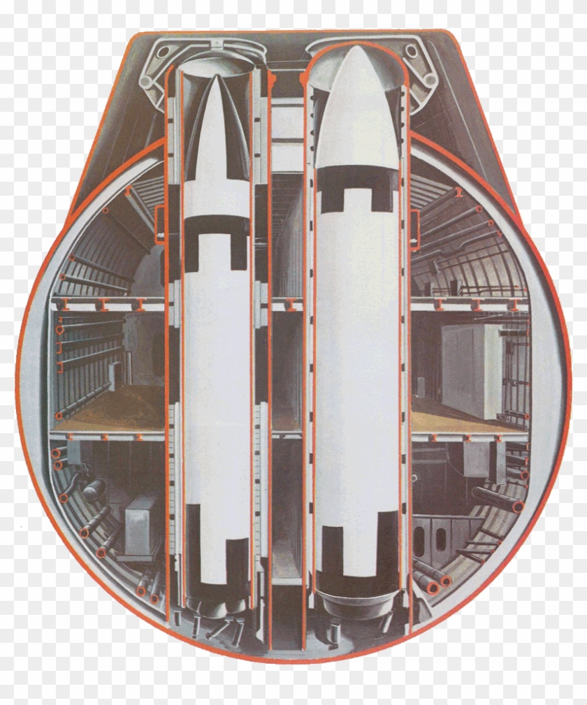 Oficcial Us Navy Diagram Of Fleet Ballistic Missile - Missile Compartment Polaris Submarine Clipart