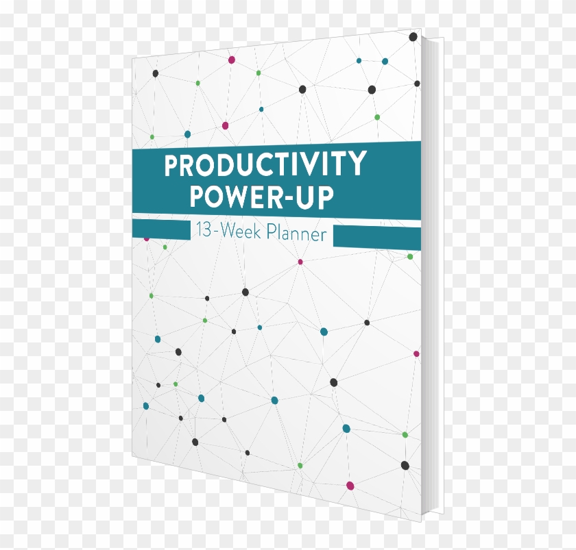 Productivity Power Up 13 Week Planner 3d Book Cover - Poster Clipart #5702337