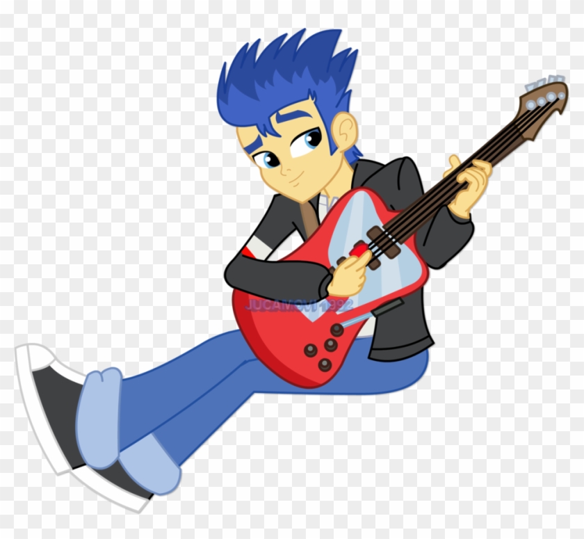 Cartoon Guitar Player - Flash Sentry Play Guitar Clipart