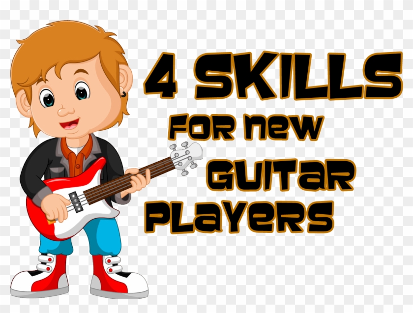 What Are 4 Basic Skills That Every Beginning Guitar - Cartoon Clipart #5702961