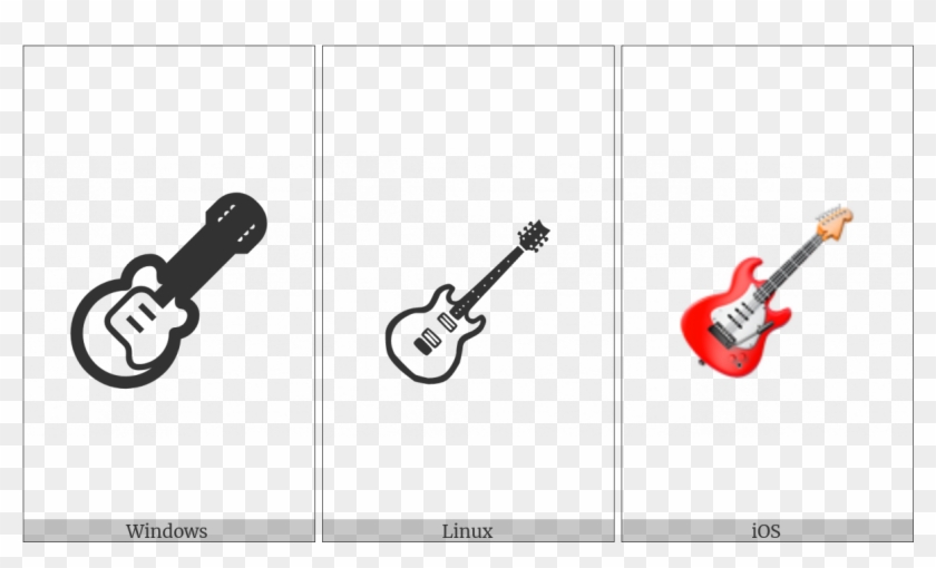Guitar On Various Operating Systems - Illustration Clipart