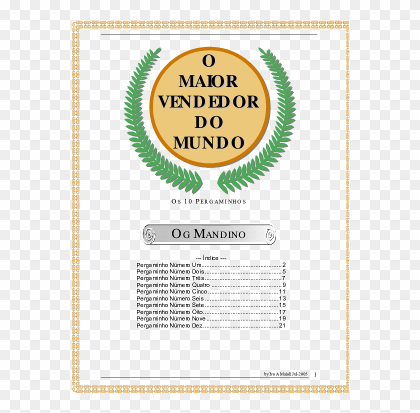 Pdf - The Greatest Salesman In The World Clipart