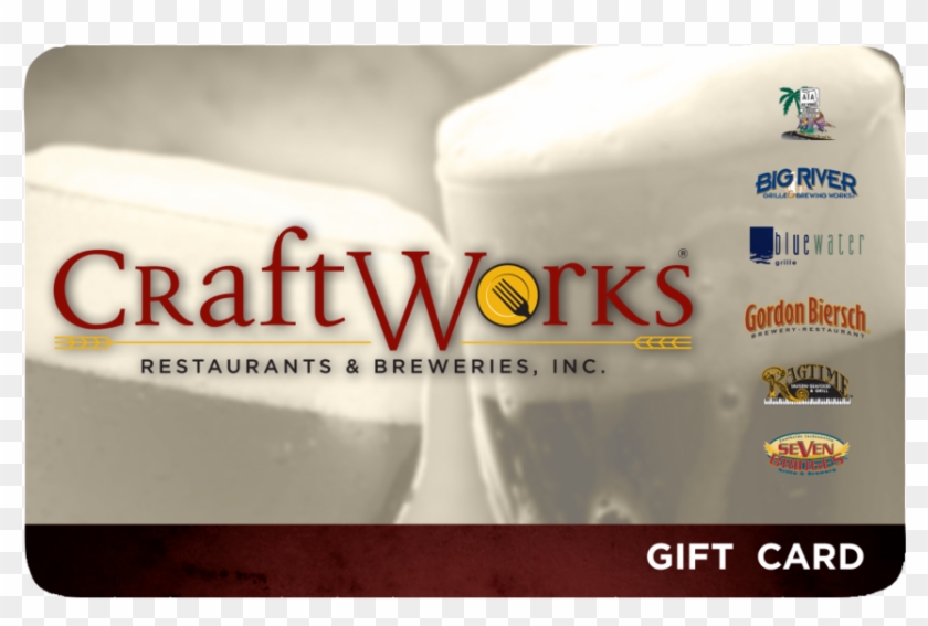 Gordon Biersch Gift Card - Craftworks Gift Card Clipart #5703277