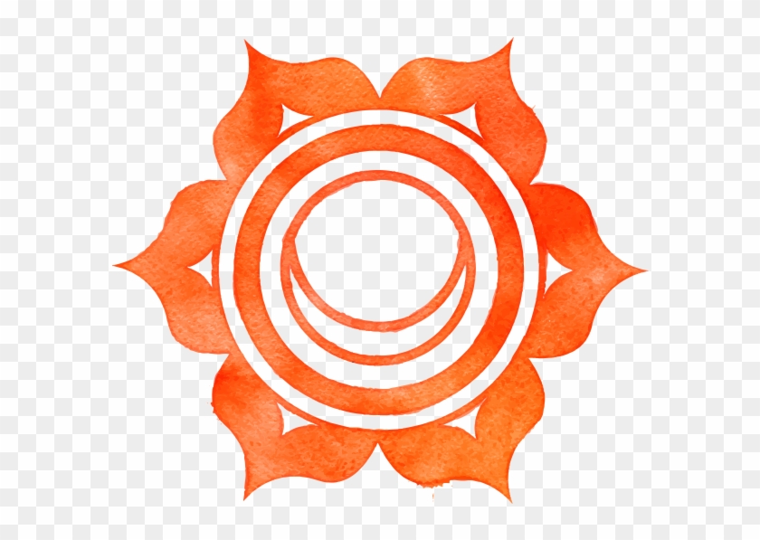 Lightning Clipart Spasmodic - Sacral Chakra Watercolor - Png Download
