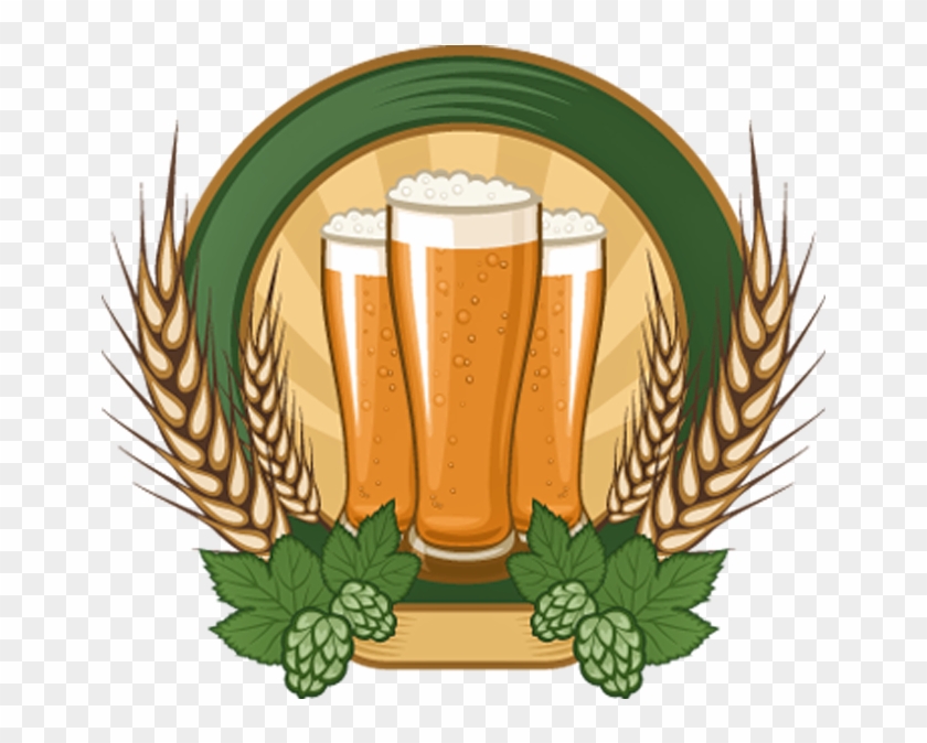 Cerveja Em Png - Round Beer Label Template Clipart