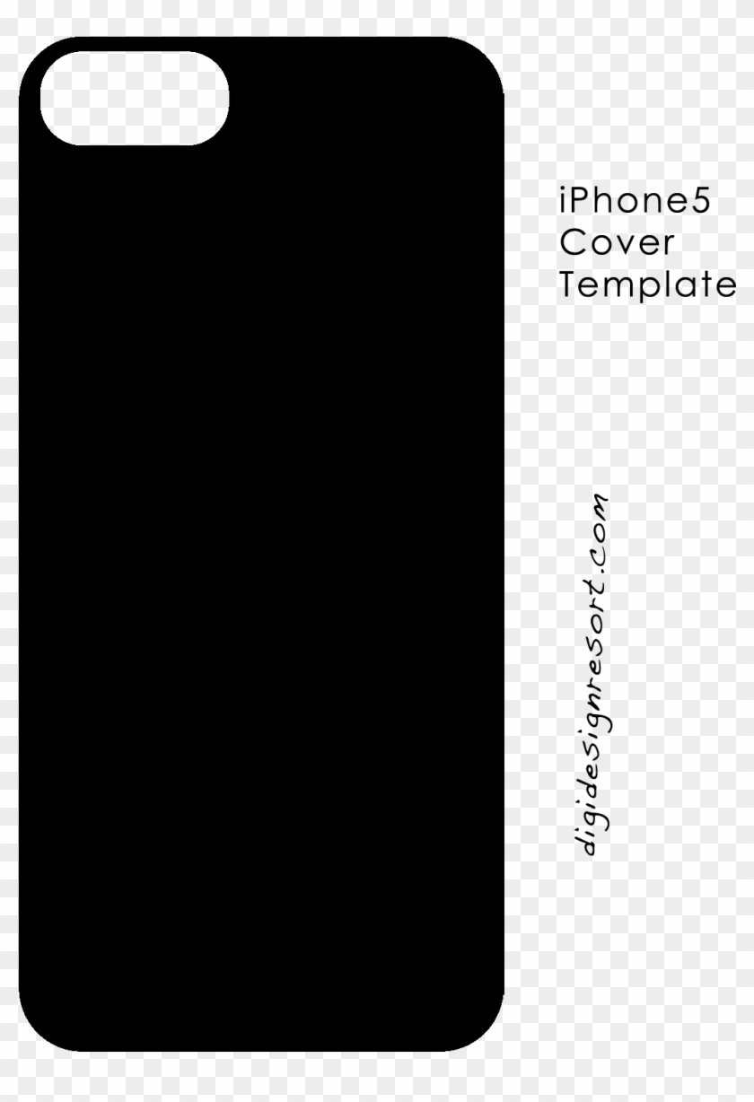 Printable Iphone Case Templates 201172 - Iphone 5 Back Cover Template Clipart