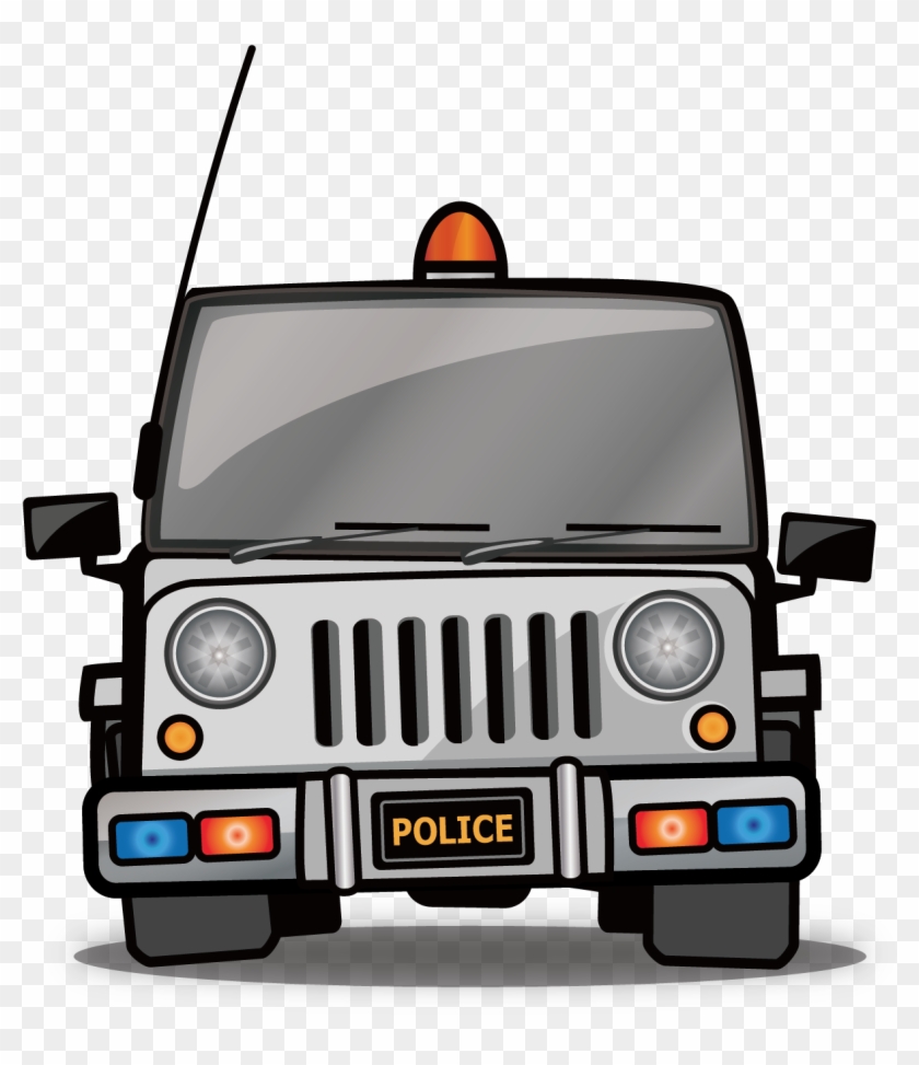 Jeep Vector Png - Police Car Clipart