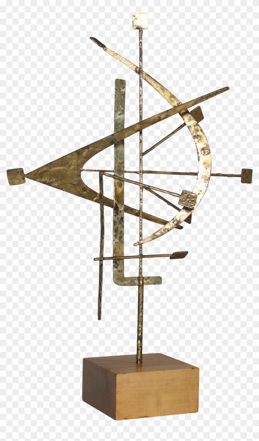 Brutalist Bronze Sculpture @modlifehome - Arrow Clipart