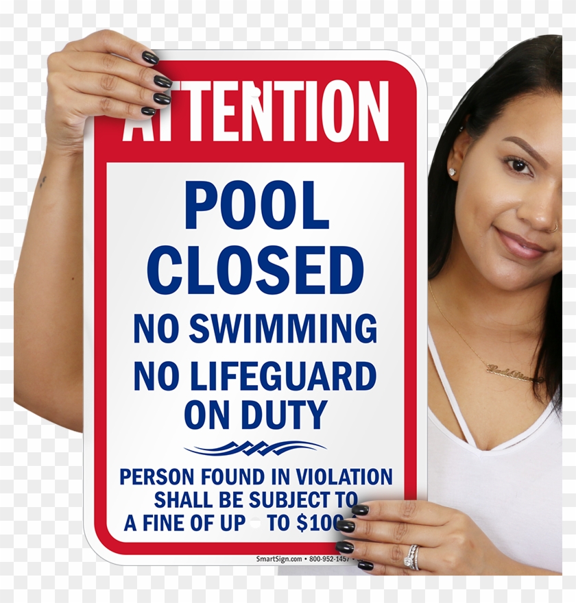 Pool Closed No Swimming Kentucky Sign - Please Close The Door Signs Funny Clipart #5705343