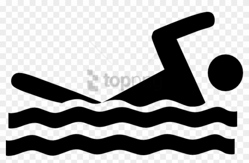Free Png Swimming Clipart Png Image With Transparent - Black And White Swimming Clipart