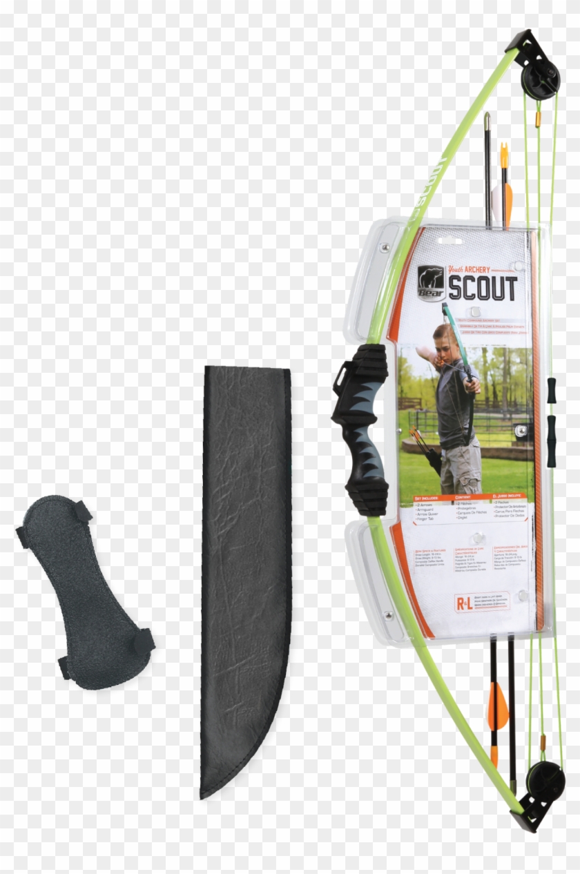 Bear Archery Scout Youth Bow Set Includes Arrows, Armguard, - Bear Archery Scout Bow Set Clipart
