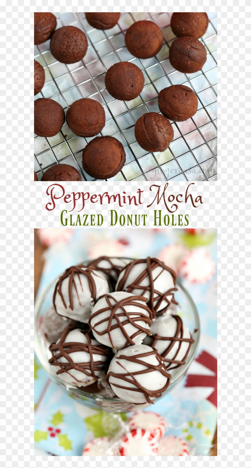 These Peppermint Mocha Glazed Donut Holes Make The Clipart