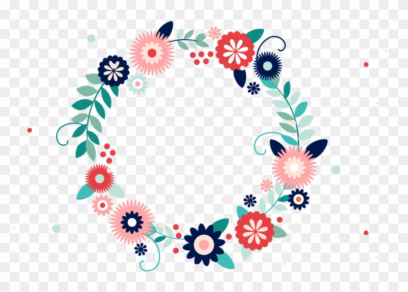 Flower Frame Png Allframes Org Typography Wreath - Wreath Clipart #5706622