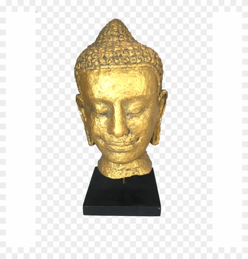 Jayav Art Sculpture Bodishatva Head On Detachable Stand - Bronze Sculpture Clipart #5706948