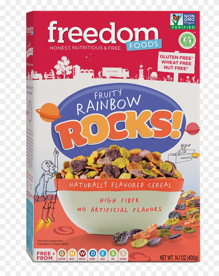 Free Library Cereal Transparent Rainbow - Freedom Food Cereal Gluten Free Clipart #5706950