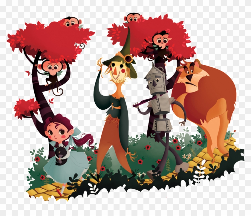 Fairytale Fauna Decorative Pattern - Cartoon Clipart