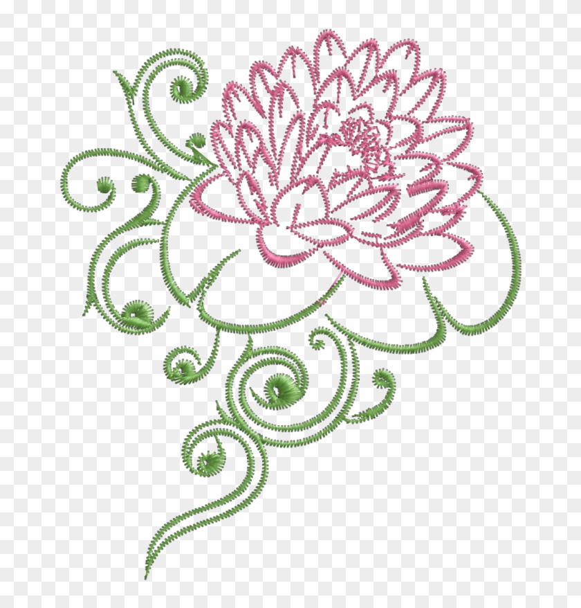 Lotus Flower Border Clipart