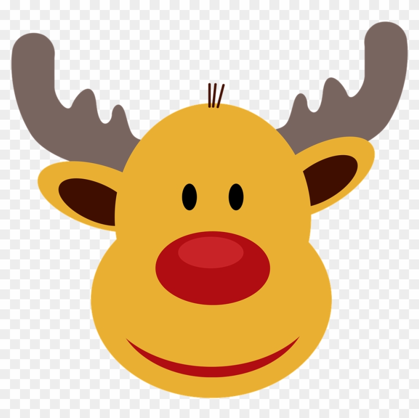 Christmas,santa Claus,animal,horns, - Bunte Weihnachtsbilder Zum Ausdrucken Clipart #5709331