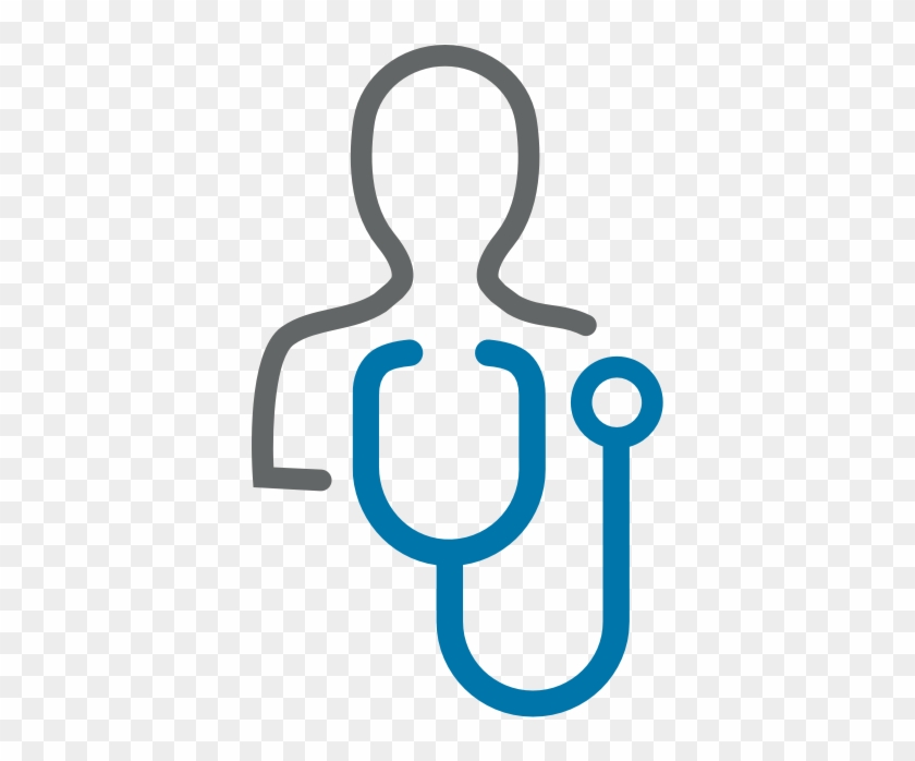 Icon Of Doctor Wearing A Stethoscope Clipart