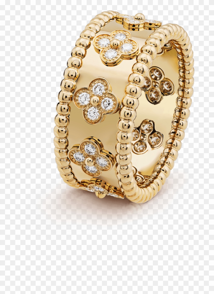 Perlée Clovers Ring, Small Model - Van Cleef Arpels Perlee Ring Clipart #5710123