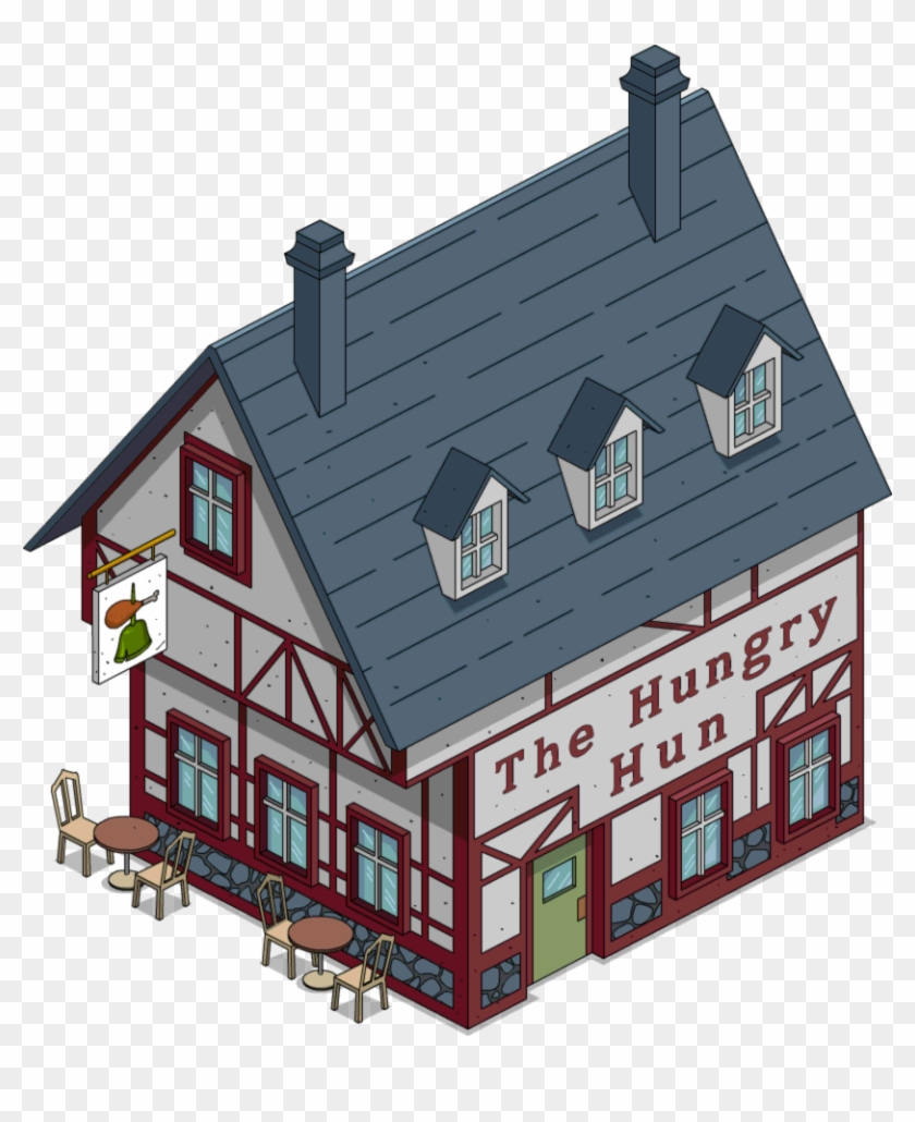 Tapped Out The Hungry Hun - Simpsons Buildings Clipart