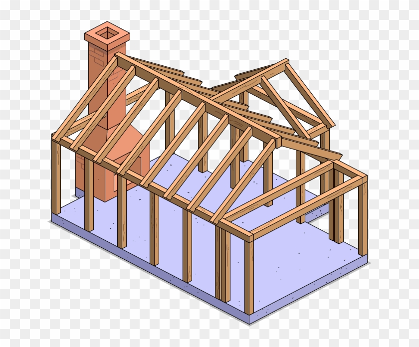 House Frame - House Framing Png Clipart #5710916